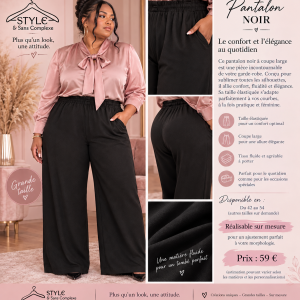 Pantalon noir classique